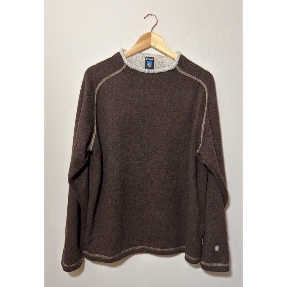 Vtg Y2k Kuhl Alfpaca Stove Pipe Men's Canada High Neck Fleece Sweater | XL